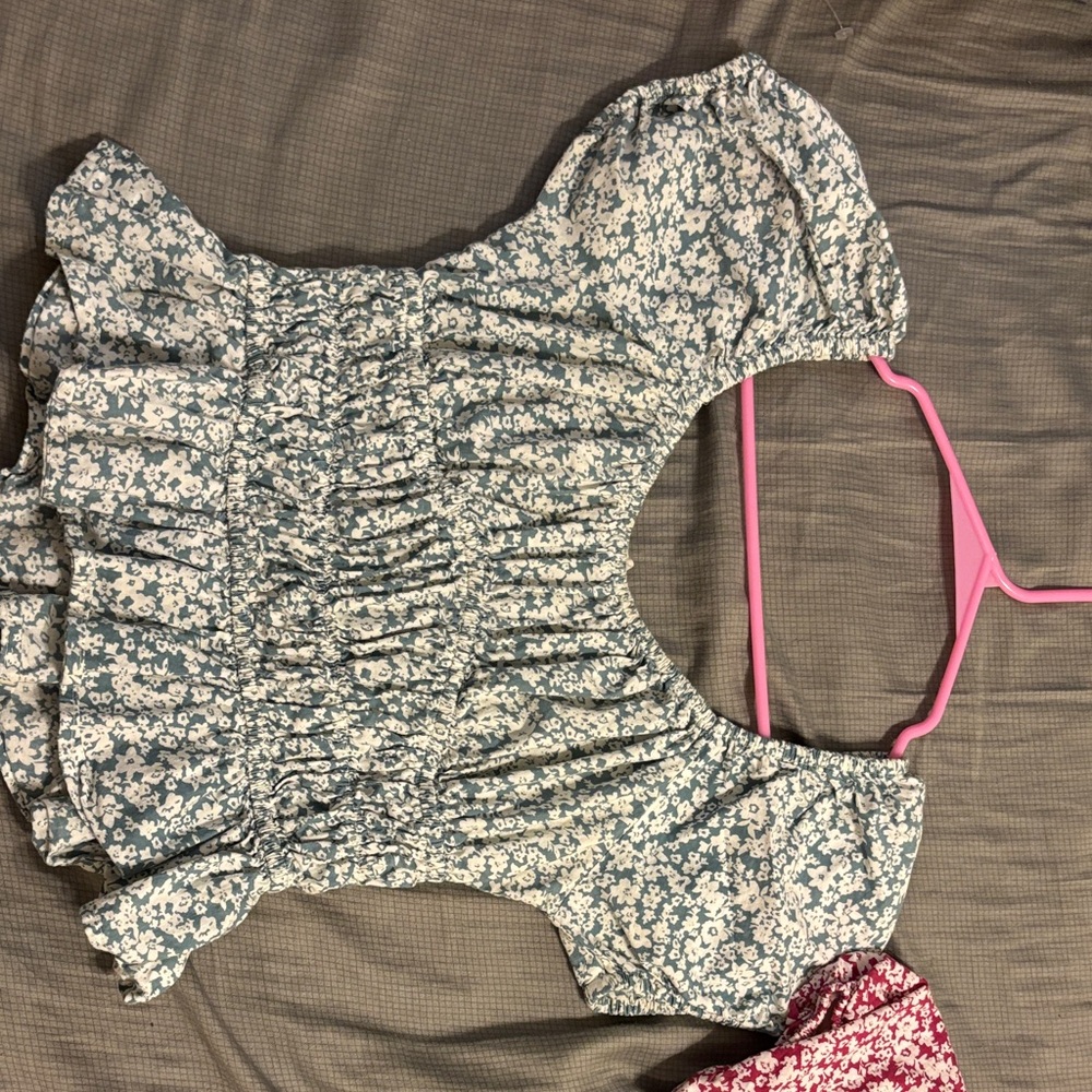 Floral/ flower Teal and pink bundle or separately